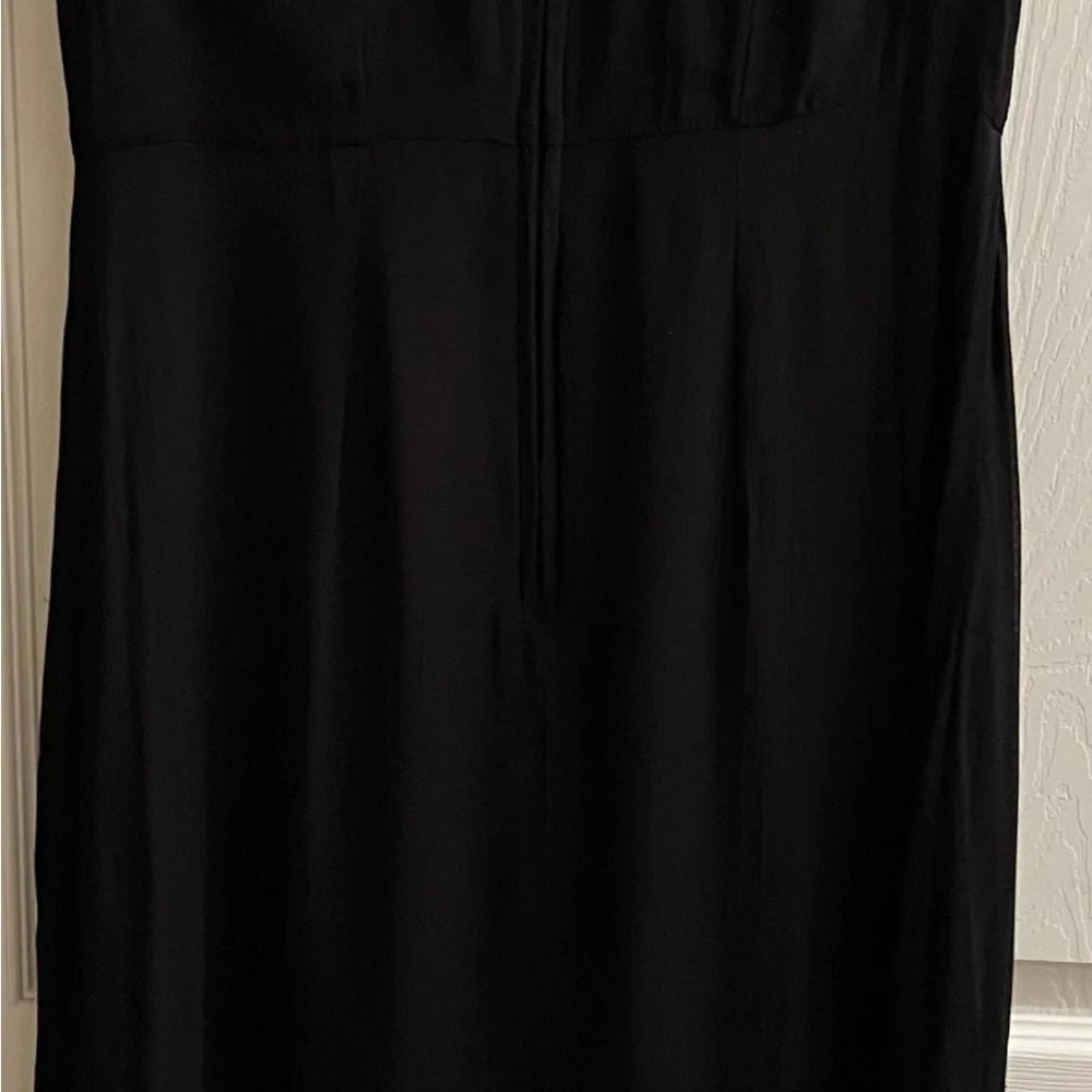 BLACK~VINTAGE~MIDI~FLORAL ACCENT DESIGN~SLEEVELESS~ 10 - Picture 7 of 8